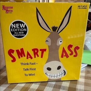 NWT University Games Smart Ass Game - Bright Yellow